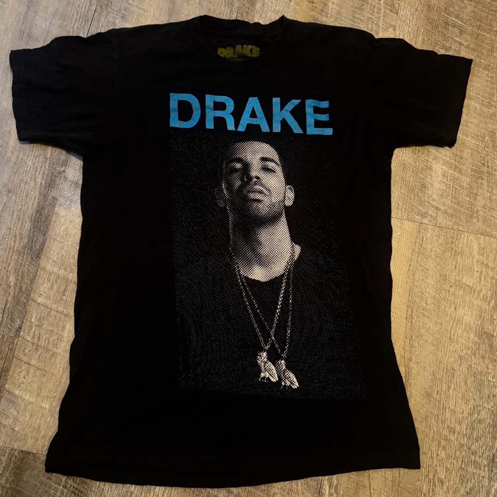 Men's Vintage T Shirt DRAKE TOUR 2013 Size M Color Black
